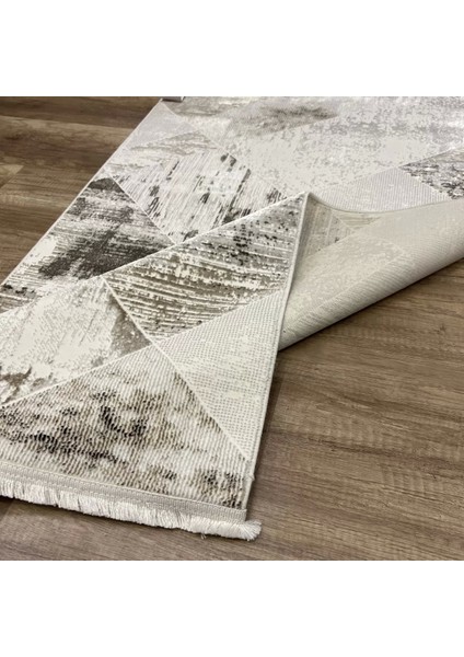 Zenith 1033 Mikrofiber Kaymaz Taban Yıkanabilir Antibakteriyel Modern Halı Mavi Halı