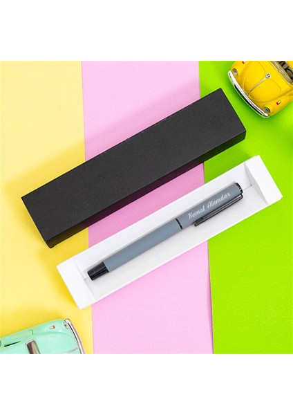 Kişiye Özel Karton Kutulu Metal Roller Kalem - Renk Seçenekli