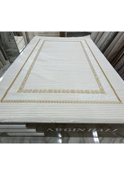 Halı Oturma Odası Altın Varak Renk Leke Tutmaz Halı Argın Halı