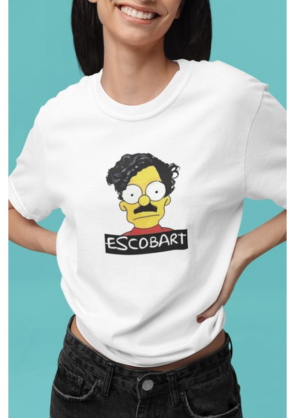 Zuno Kadın Comfort Fit Escobart Baskılı T-Shirt