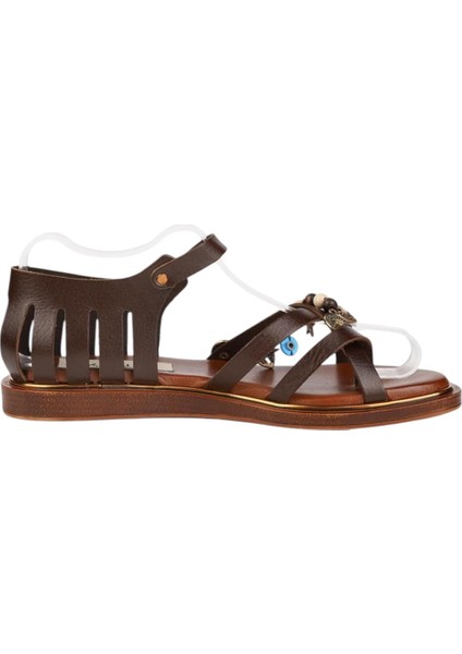 Kadın Aksesuarlı Parmak Arası Yumuşak Tabanlı Sandalet