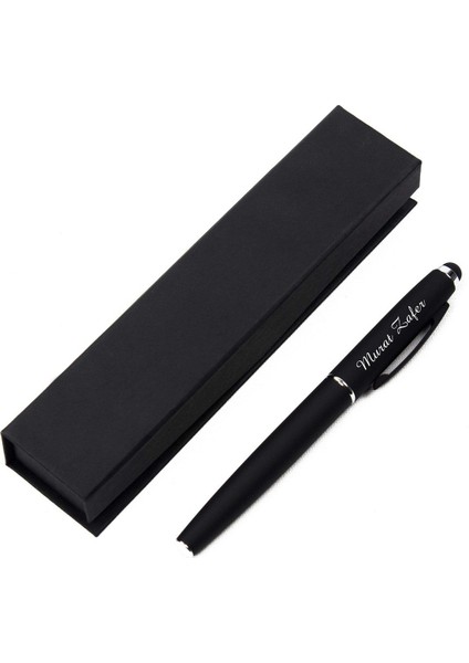 Kişiye Özel Kutulu Roller Imza Kalem - Siyah Mat