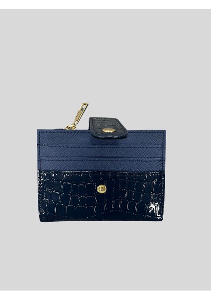 Krokodil Desenli Parlak Fermuarlı Kartlıklı Cüzdan fiyatları