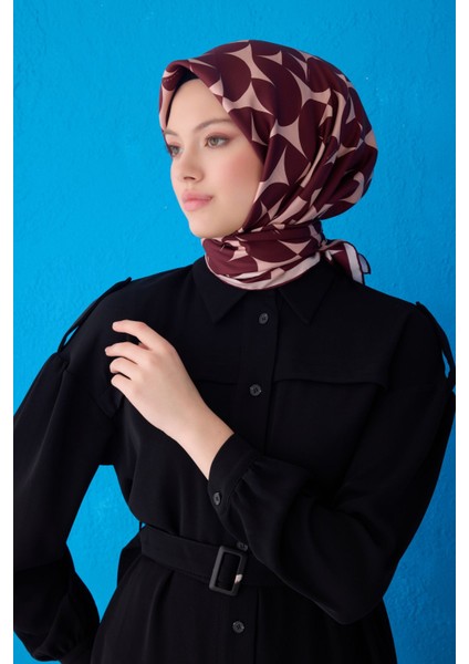 Twill Ipek Eşarp Bordo 4117-30