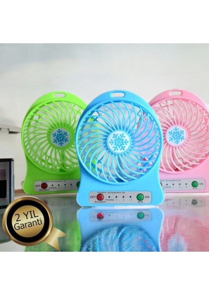 Renkli ve Taşınabilir USB Şarjlı Hafif Mini Fan, Sessiz ve Güçlü Performans Sağlar.
