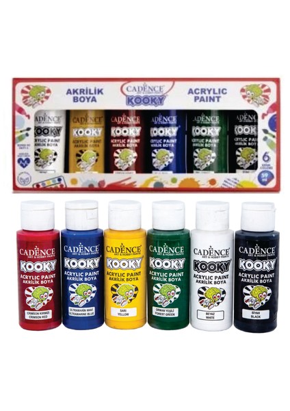Akrilik Boya Seti 5 Fırça Tuval Palet Şovale modelleri