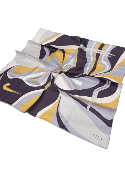 Twill Ipek Eşarp - 1280 - Incir Gri