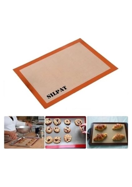 Silikon Silpat Yanmaz Yapışmaz Pişirme Matı