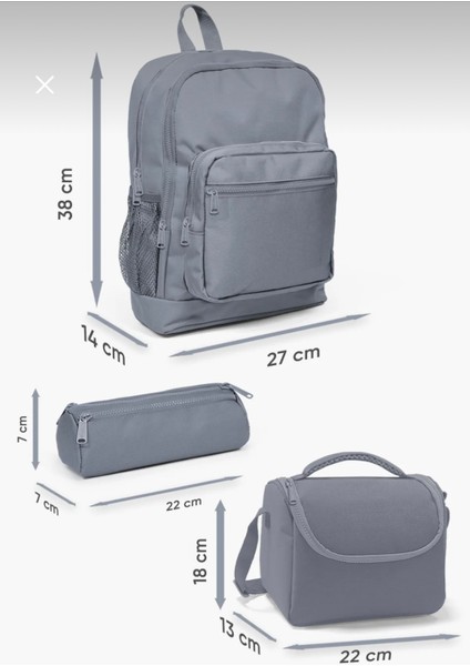 Lacivert Unicorn Desenli Okul Çanta Seti - Kız Çocuk indirimleri