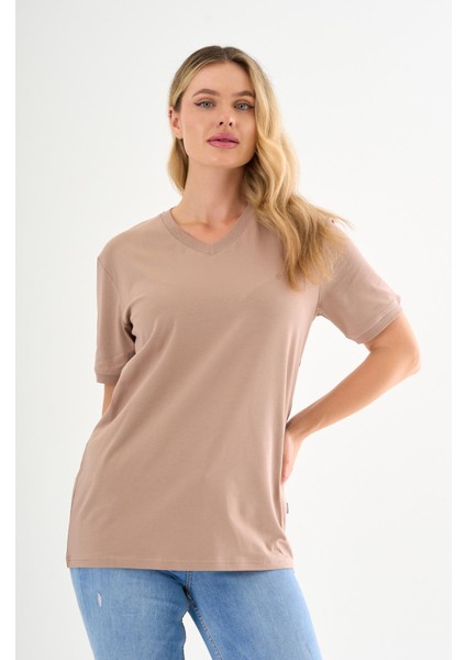 Pierre Cardin V Yaka Basic T-Shirt