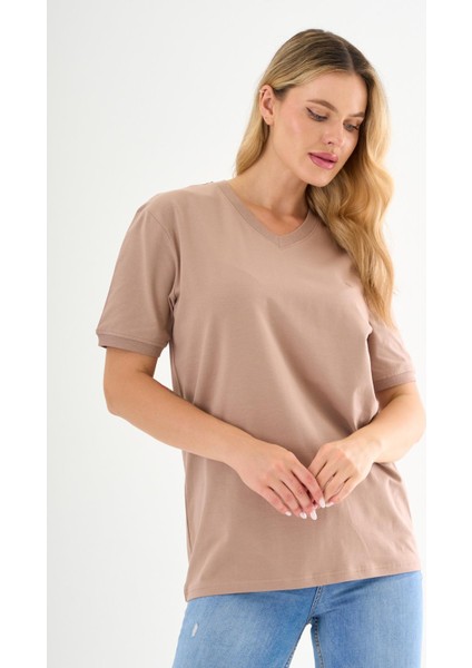 Pierre Cardin V Yaka Basic T-Shirt fırsatları