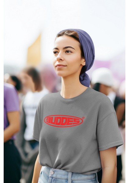 Zuno Kadın Comfort Fit Euddes Baskılı T-Shirt