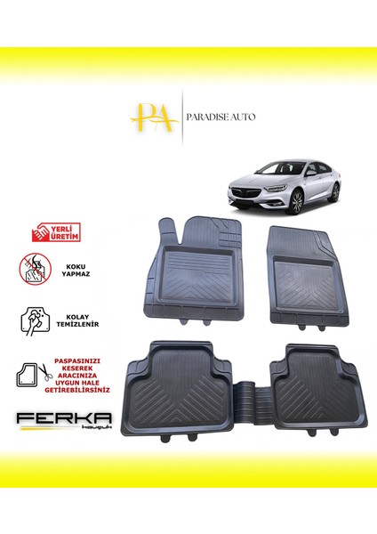 Opel Insignia 2 2017 ve Üstü Uyarlanabilir Universal Havuzlu Paspas