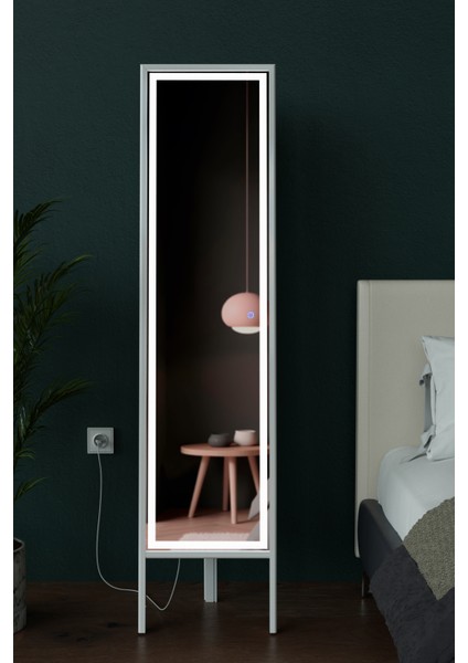 LED Işıklı Boy Aynası Lazer Kumlamalı 145X35 cm fırsatları