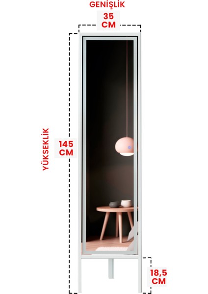 LED Işıklı Boy Aynası Lazer Kumlamalı 145X35 cm indirimleri