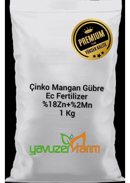 Çinko Mangan Gübre, Suda Erir % 18 Çinko + % 2 Mangan Ec Fertilizer Gübre 1 kg