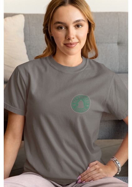 Zuno Kadın Comfort Fit Bearbucks Baskılı T-Shirt