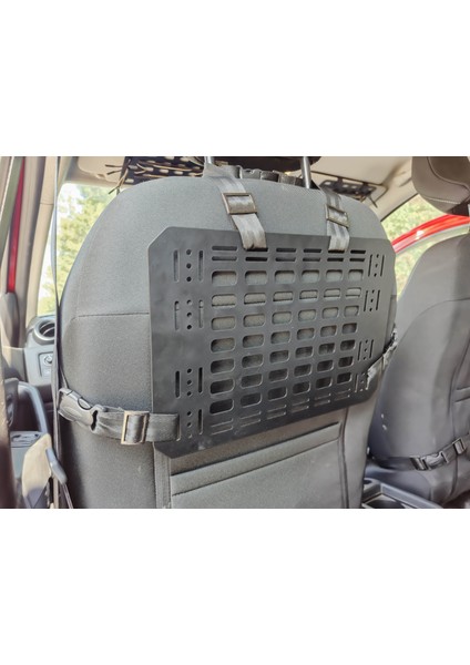 Araç Koltuk Arkası Molle Panel Organizer | Metal | Taktik ve Kamp Eşyası Uyumlu modelleri