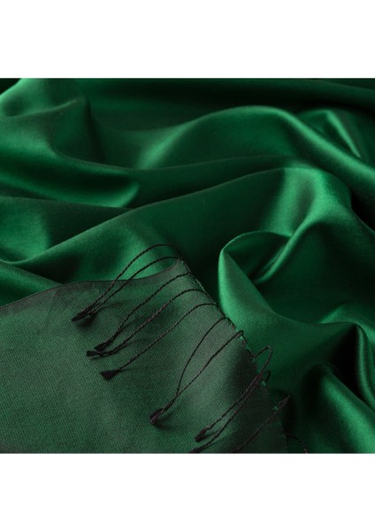 Ipekevi Çift Taraflı Düz Renk Ipek Şal 00927 | Zümrüt Yeşili fiyatları