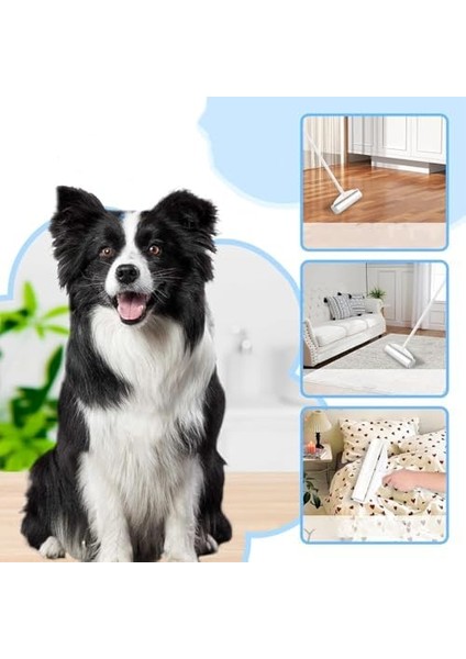 Toplayıcı Rulo ve Kedi Köpek Tüyü Tiftik Toplayıcı Kıyafet Toz Toplama Rulosu Yapışkanlı ve Saplı Xl modelleri