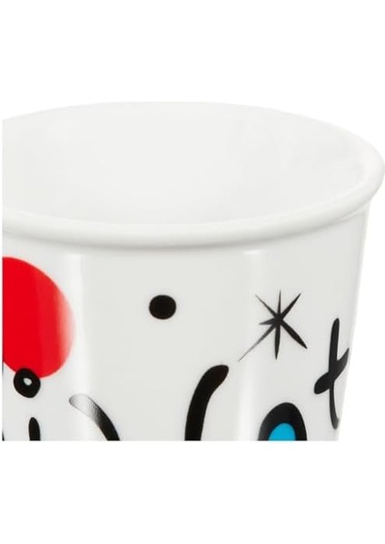 - 4&apos;lü Moka Kahve Bardak Seti - Kulpsuz Kahve Shot Bardağı - Bicchierini - Karma Renk - Arte Desen Serisi - Porselen fiyatları