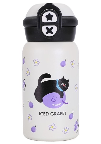 Nezha Termal Kupa 316 Paslanmaz Çelik Yüksek Değerli Pipetli Kupa Termal Kupa Tek Kapaklı Çift Içme (Yurt Dışından)