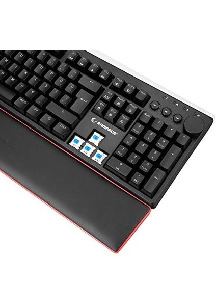 KB-R97 X-Tracer Siyah USB Rgb Aydınlatmalı Blue Switch Tam Türkçe Bilek Destekli Gaming Oyuncu Mekanik Klavye