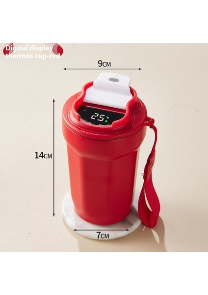 Akıllı Sıcaklık Göstergesi 316 Paslanmaz Çelik Yalıtım Kabı Yüksek Değerli Taşınabilir Su Dağı Basit Dak (Yurt Dışından)