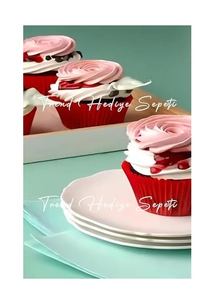 200 Adet Standart Boy Kırmızı Muffin Kek Kalıbı, Browine Kalıbı 40X30 Mm, Cupcake Kağıdı Doğum Günü Parti Dekorasyonu Için