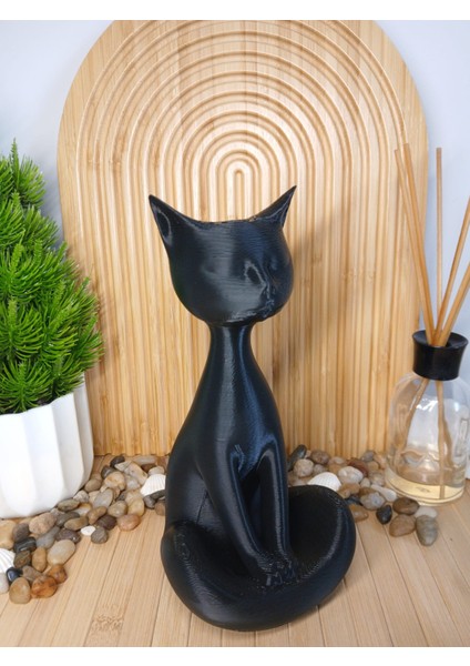 Kedi & Dans Şeklinde Kadın Biblo Seti / 3 Lü Dekoratif Figür fiyatları