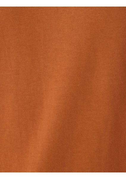 Bisiklet Yaka Regular Fit Pamuklu Kısa Kollu Slogan Baskılı Tişört