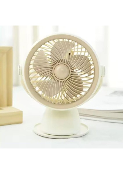 Taşınabilir Mini USB Fan, 3 Kademeli, Kıskaçlı, Soğutucu, 14CM, Şarjlı, Hafif, Kullanışlı