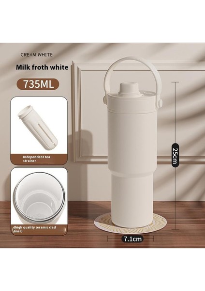 Yüksek Değerli Büyük Kapasiteli Pipetli Çift Içimli 316 Paslanmaz Çelik Seramik Astarlı Yalıtımlı Dak Taşınabilir Araba Dağı (Yurt Dışından)