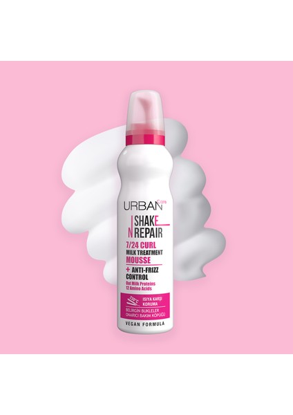 Shake N Repair 7/24 Kabaran ve Bukleli Saçlara Özel Saç Bakım Köpüğü 150 ml fiyatları