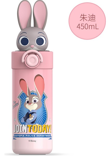 Stitch Bebek Pop Kapak Yalıtım Kabı Çocuklar 316 Paslanmaz Çelik Saman Dak Öğrenciler Sevimli Taşınabilir Su Şişesi (Yurt Dışından)