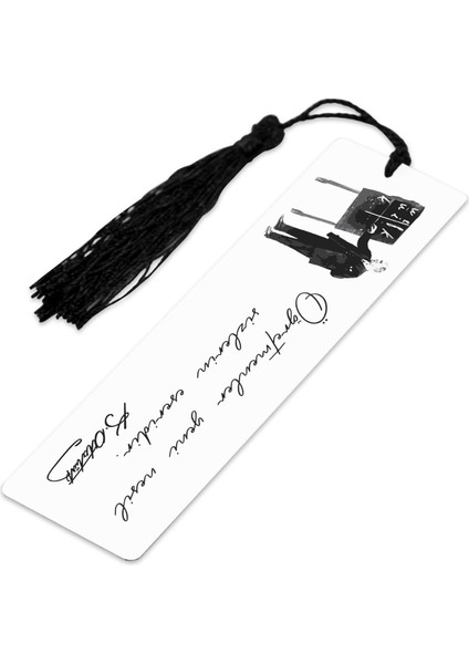 Öğretmenlere Atatürk Imzalı Kitap Ayracı 13.5 cm x 4 cm Metal Malzeme