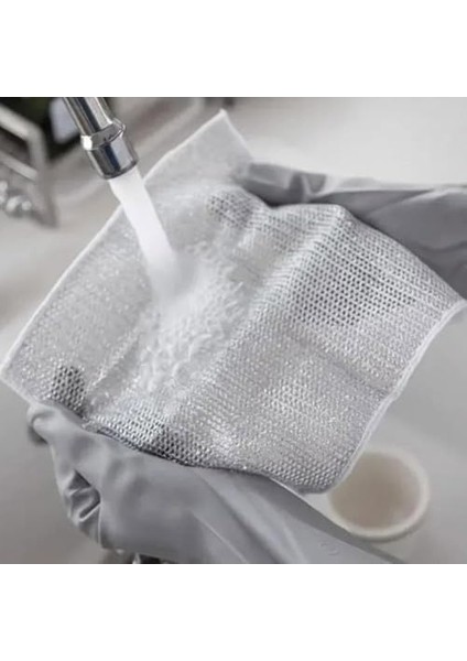 Home 2 Adet Yeniden Kullanılabilir Telli Bulaşık Bezi,çizdirmez Bulaşık Bezi,bulaşık Teli,çok Amaçlı Ovalama Bezi (2 Adet) modelleri