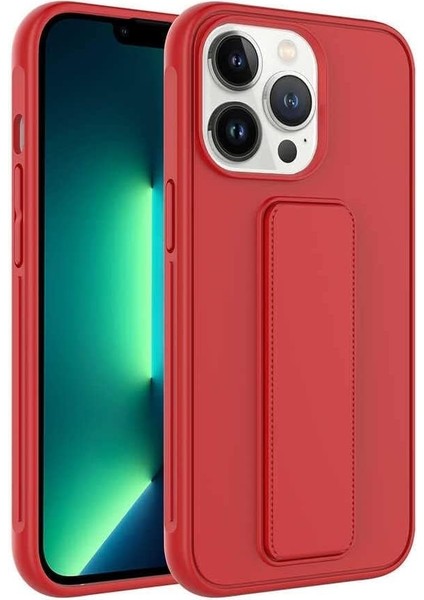 Iphone Mıknatıslı Standlı Darbe Emici Ibola Iphone 14 Pro Max Kılıf (Kırmızı)