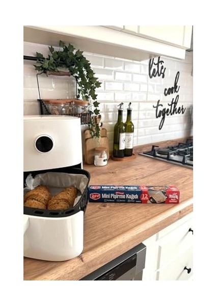 Up Airfry, Tost, Fırın Için Mini Kesilmiş Pişirme Kağıdı 30X42CM 1 Paket