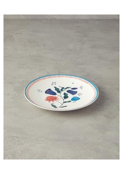 Home Carnival Posy Bone Porselen Pasta Tabağı 20 cm Renkli modelleri