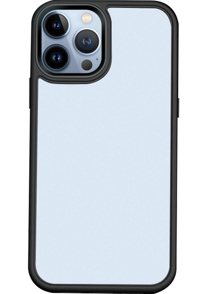 Iphone 13 Pro Uyumlu Hibrit Tpu+Pc Yarı Saydam Ultrashock Kılıf (Siyah)