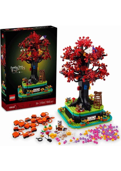 Ideas Aile Ağacı 21346 - Ev, Ofis Dekore Etmeyi Seven Yetişkinler Için Koleksiyonluk ve Sergilenebilir Yaratıcı Model Yapım Seti (1040 Parça)