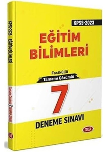 Yayınları 2023 Kpss Eğitim Bilimleri Tamamı Çözümlü 7 Deneme