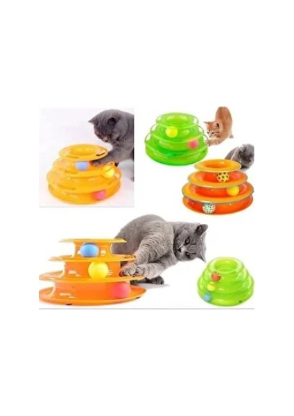 Toplu Yuvarlak Kedi Oyuncağı 1 x 3 Katlı Kedi Oyuncağı Tower Of Tracks fiyatları