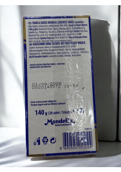 Falım 5'li Şekersiz Sakız Damla Aromalı 7 gr x 20 modelleri