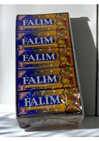Falım 5'li Şekersiz Sakız Karışık Meyve Aromalı 7 gr x 20