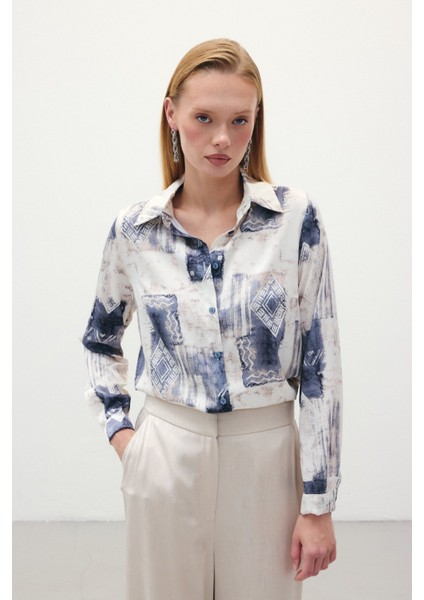 Desenli Klasik Gömlek - Gri fiyatları