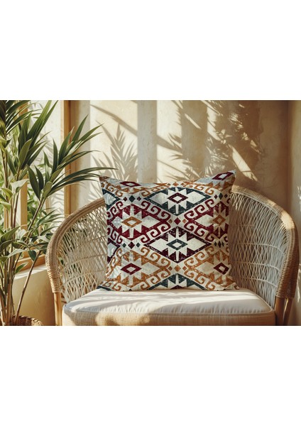 Etnik Desenli Keten Kırlent Kılıfı 2 Adet fiyatları