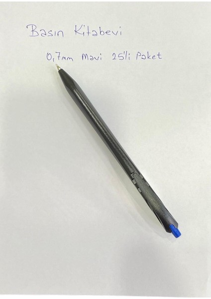 Linc Starone Iğne Uç Basmalı Tükenmez Kalem Mavi 25 'li ( 1 Paket ) fiyatları