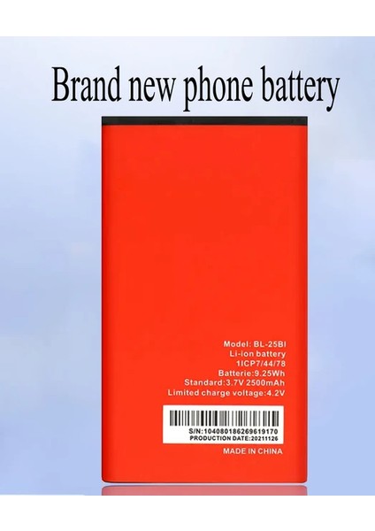 Originadl BL-25BI Battery For Itel IT5600 / 5600 / IT5606 / 5606 ...